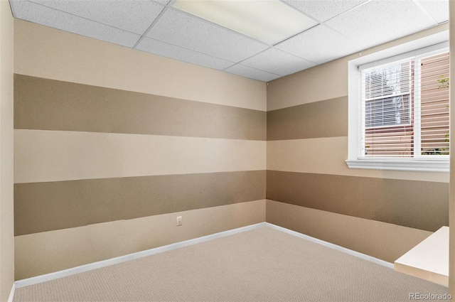 8864 S Field Ct, Littleton, CO 80128 - empty room featuring a drop ceiling and carpet