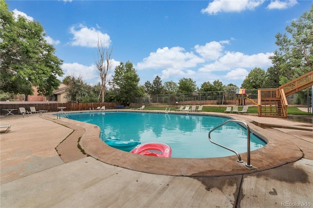 12120 Melody Dr Unit 308, Westminster, CO 80234 - community pool featuring fence, a patio area, and stairway