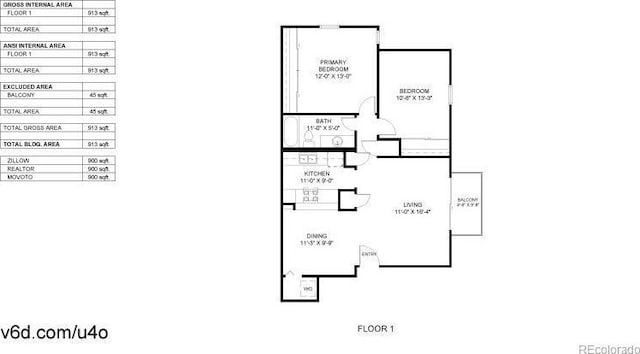 12120 Melody Dr Unit 308, Westminster, CO 80234 - home floor plan