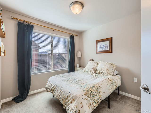 bedroom featuring carpet floors