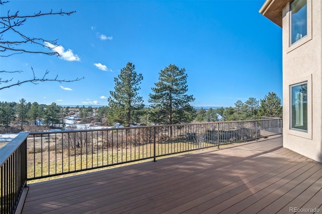 view of wooden terrace