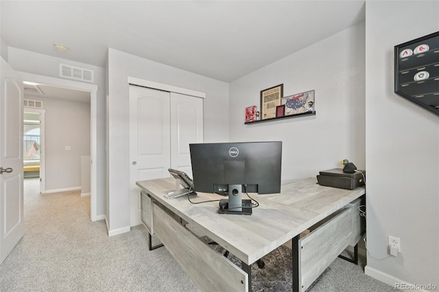 18173 E Saskatoon Pl, Parker, CO 80134 - office area featuring baseboards and carpet flooring