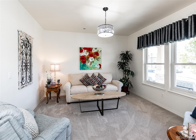4330 Prairie Agate Dr, Colorado Springs, CO 80938 - carpeted living area featuring baseboards
