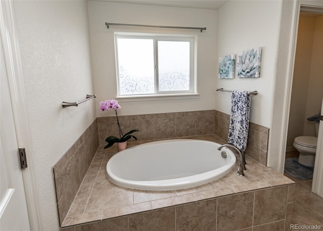 4330 Prairie Agate Dr, Colorado Springs, CO 80938 - bathroom with toilet and a garden tub