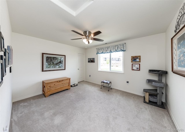 4330 Prairie Agate Dr, Colorado Springs, CO 80938 - miscellaneous room featuring light colored carpet and a ceiling fan