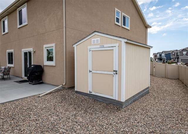 4330 Prairie Agate Dr, Colorado Springs, CO 80938 - view of shed with a fenced backyard