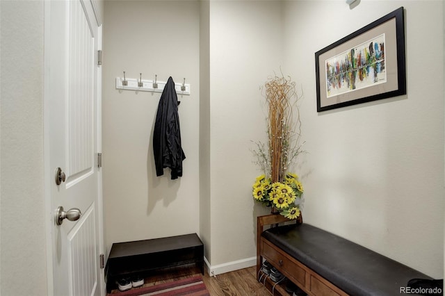 2033 E 167th Way, Thornton, CO 80602 - mudroom featuring wood finished floors and baseboards