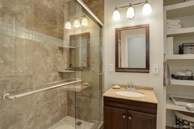 2033 E 167th Way, Thornton, CO 80602 - full bathroom featuring a shower stall and vanity