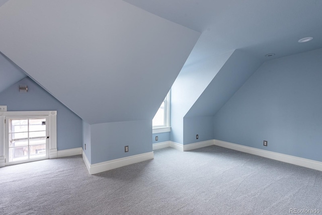 131 N Sherman St, Denver, CO 80203 - bonus room with carpet floors, lofted ceiling, and baseboards