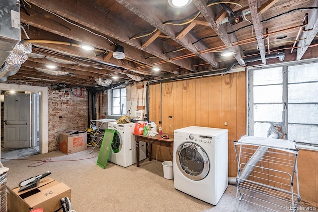 131 N Sherman St, Denver, CO 80203 - clothes washing area with separate washer and dryer