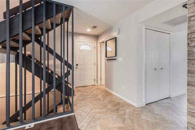 2314 S Troy St, Aurora, CO 80014 - entryway featuring stairway and recessed lighting