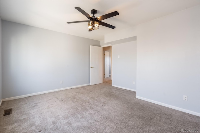 2314 S Troy St, Aurora, CO 80014 - empty room featuring a ceiling fan and carpet flooring