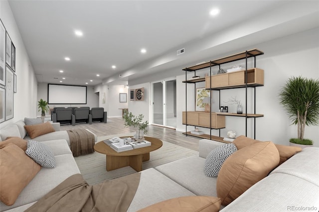 18815 W 93rd Ave, Arvada, CO 80007 - living area featuring recessed lighting and wood finished floors