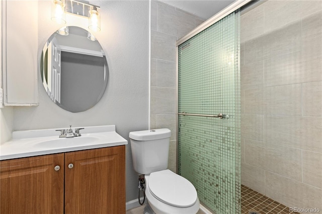 18815 W 93rd Ave, Arvada, CO 80007 - bathroom featuring vanity and a stall shower