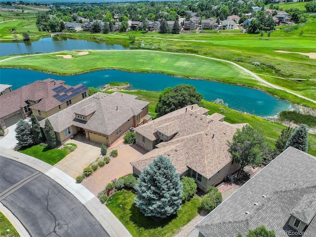 11208 W Ontario Ave, Littleton, CO 80127 - aerial perspective of suburban area featuring a large body of water and a local golf course
