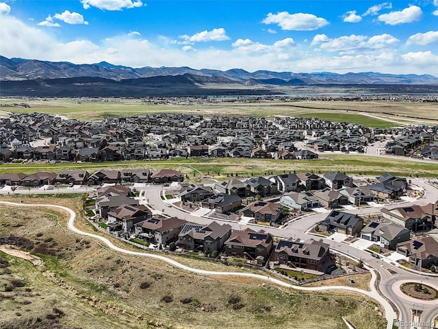 8023 Gore Creek Ln, Littleton, CO 80125 - aerial view of residential area with mountains