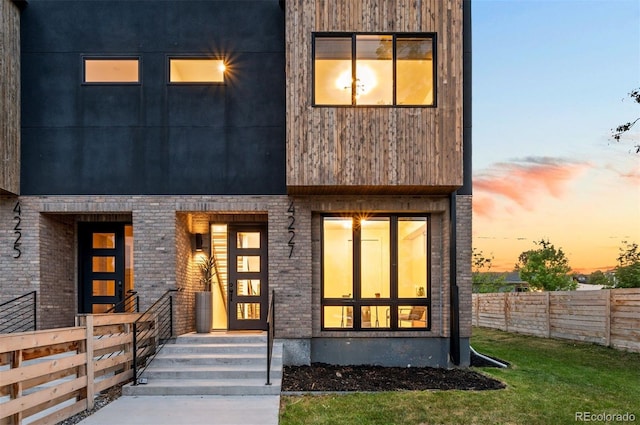 4227 Mariposa St, Denver, CO 80211 - contemporary home with fence and brick siding