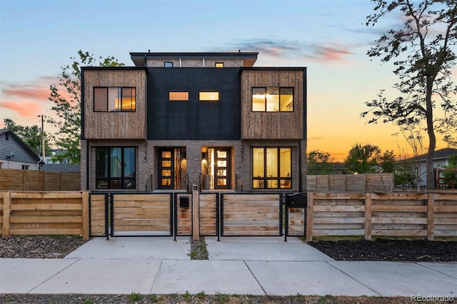 4227 Mariposa St, Denver, CO 80211 - contemporary home with a fenced front yard and a gate