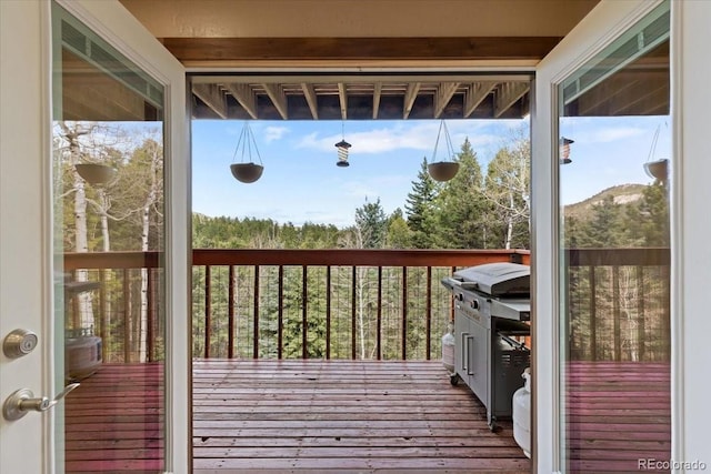 11724 Little Turtle Ln, Conifer, CO 80433 - view of wooden deck