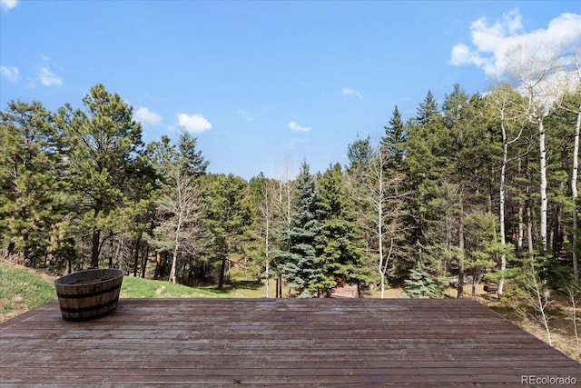 11724 Little Turtle Ln, Conifer, CO 80433 - view of wooden deck