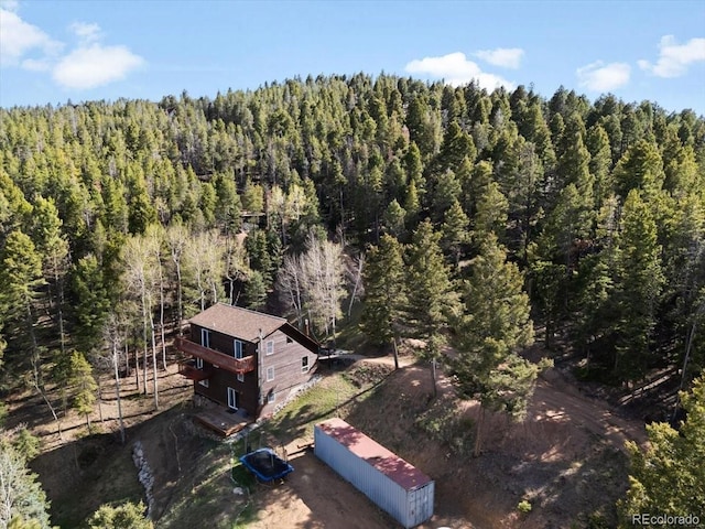 11724 Little Turtle Ln, Conifer, CO 80433 - view of subject property with a forest