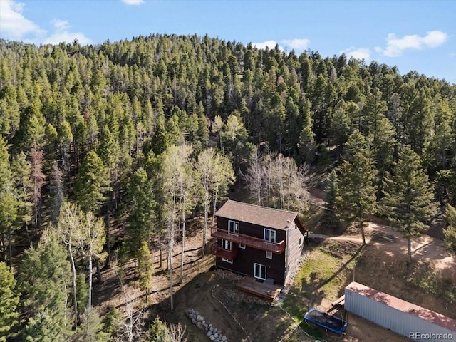 11724 Little Turtle Ln, Conifer, CO 80433 - aerial view of property's location featuring a forest
