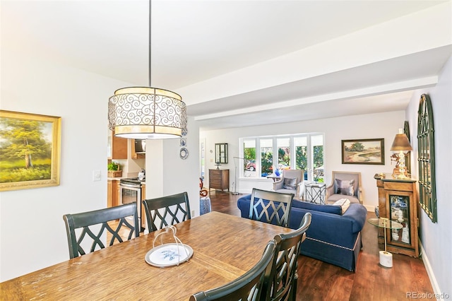 7970 S Cook Way, Centennial, CO 80122 - dining room featuring dark wood-type flooring and baseboards