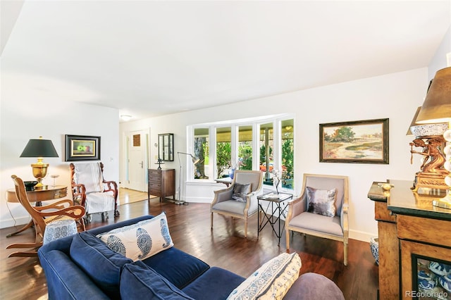 7970 S Cook Way, Centennial, CO 80122 - living room with wood finished floors and baseboards