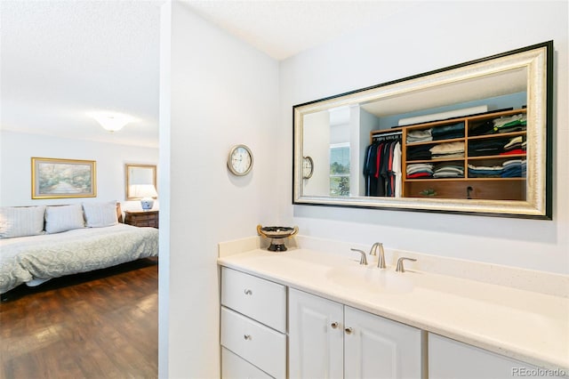 7970 S Cook Way, Centennial, CO 80122 - ensuite bathroom with vanity, wood finished floors, and a spacious closet