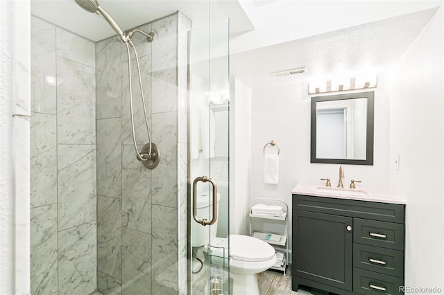 7970 S Cook Way, Centennial, CO 80122 - full bath featuring a stall shower, toilet, and vanity