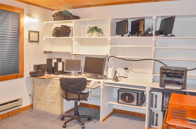 760 Coyote Cir, Black Hawk, CO 80422 - carpeted office with baseboard heating