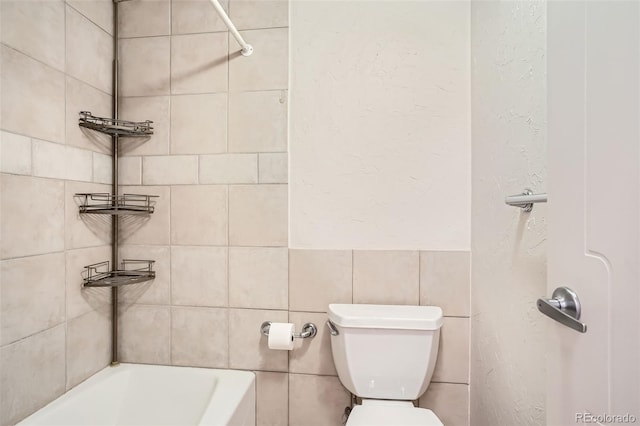 3131 E Alameda Ave Unit 1503, Denver, CO 80209 - full bath featuring toilet and tile walls