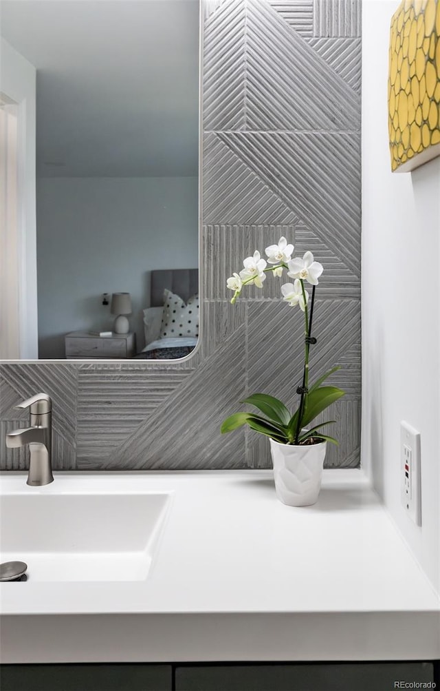 interior details featuring a sink