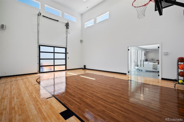 view of basketball court