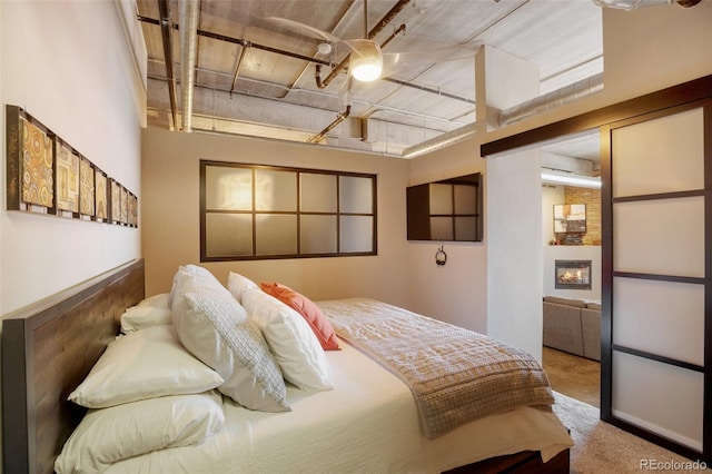 bedroom featuring carpet floors