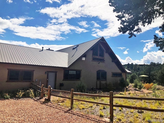 view of back of property