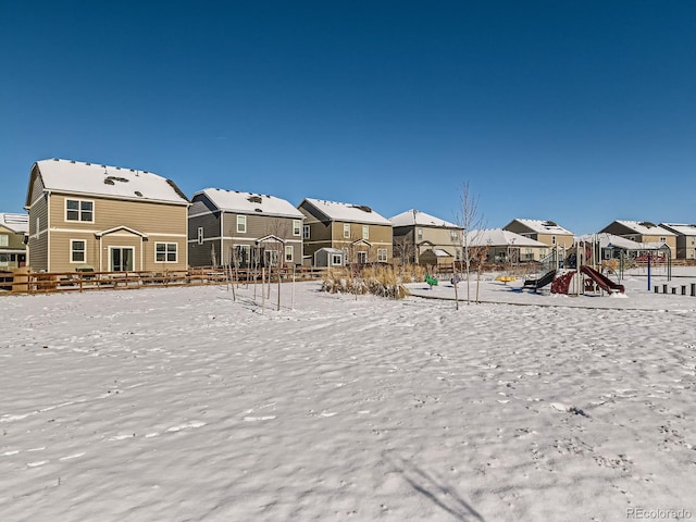 view of community featuring a playground