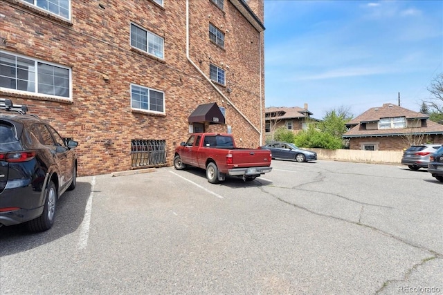 view of uncovered parking lot