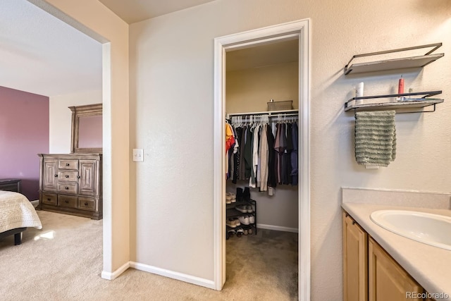 bathroom with vanity