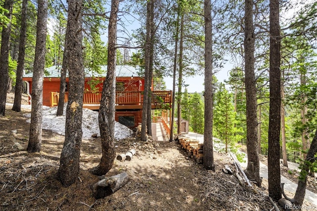 489 Harris Dr, Idaho Springs, CO 80452 - view of side of home with a deck