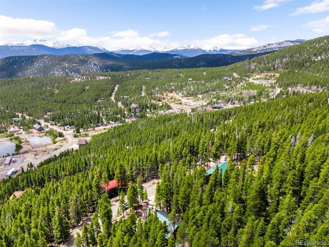 489 Harris Dr, Idaho Springs, CO 80452 - view of mountain background featuring a forest