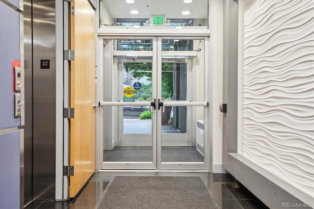 2958 Syracuse St Unit 317, Denver, CO 80238 - doorway to property with french doors and elevator