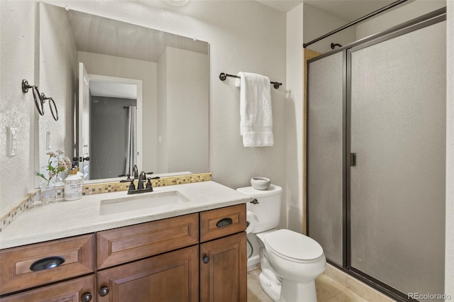 2815 Dreamcatcher Loop, Castle Rock, CO 80109 - full bath with a stall shower, vanity, and tile patterned flooring