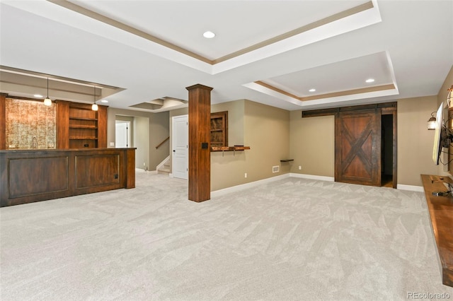2815 Dreamcatcher Loop, Castle Rock, CO 80109 - finished basement featuring recessed lighting, stairway, and light colored carpet
