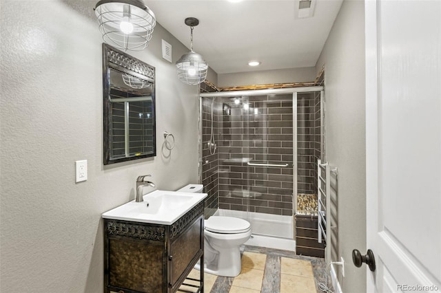 2815 Dreamcatcher Loop, Castle Rock, CO 80109 - bathroom featuring vanity and a shower with door