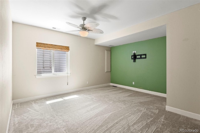 2815 Dreamcatcher Loop, Castle Rock, CO 80109 - carpeted spare room featuring a ceiling fan and baseboards