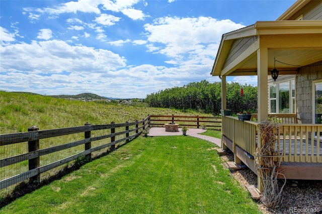 2815 Dreamcatcher Loop, Castle Rock, CO 80109 - view of yard with a fire pit