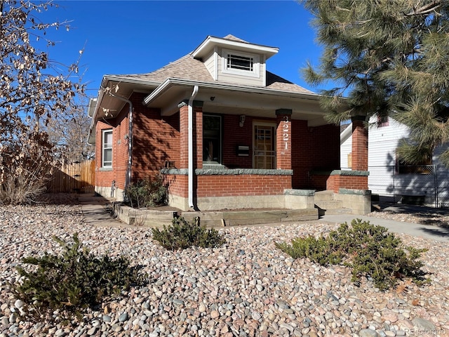 view of front of house featuring a porch