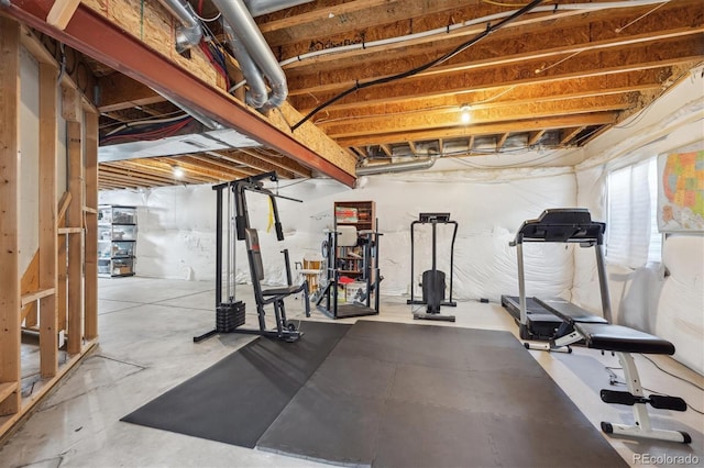 view of exercise room