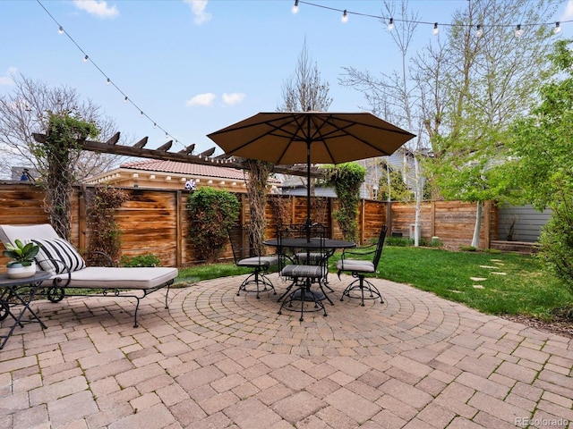 2880 Emporia Ct, Denver, CO 80238 - view of patio featuring outdoor dining area